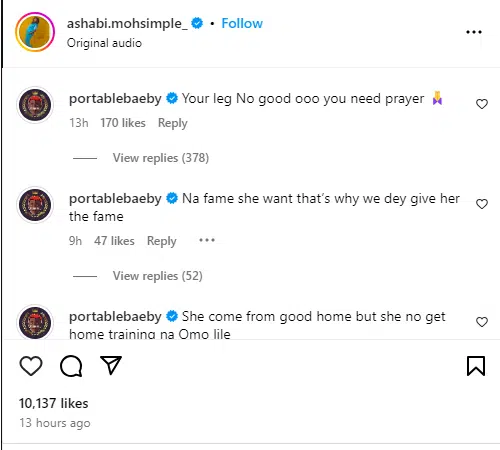 She come from good home but no home training – Portable lashes out at 4th baby mama (Video) 2 Screenshot 2024 10 26 061331.png