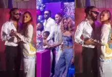 Flavor and wife Sandra Okagbue spark reactions as they tension the internet at their daughter’s birthday party