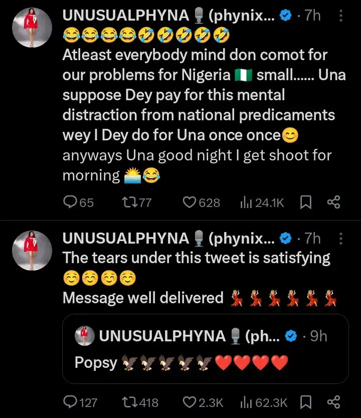 The tears under my tweet is satisfying Phyna reacts to backlash for supporting Wizkid amid his beef with Davido Kemi Filani blog