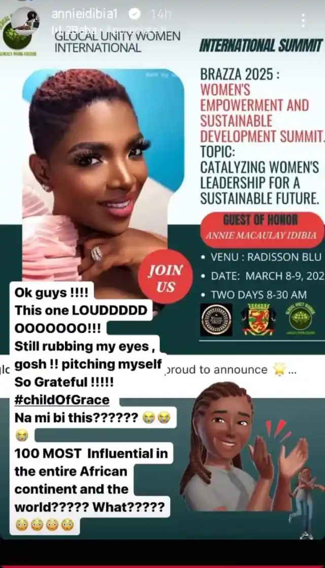 Annie Idibia named among 100 Most Influential Women in Africa 1 This is loud Annie Idibia beams with pride as she gets named 100 most influential women in the world Kemi Filani blog min