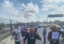 #ENDSARS Anniversary: Police fire tear gas to disperse protesters at Lekki toll gate