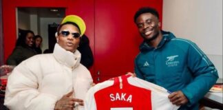 Wizkid performs at Bukayo Saka’s 23rd birthday party