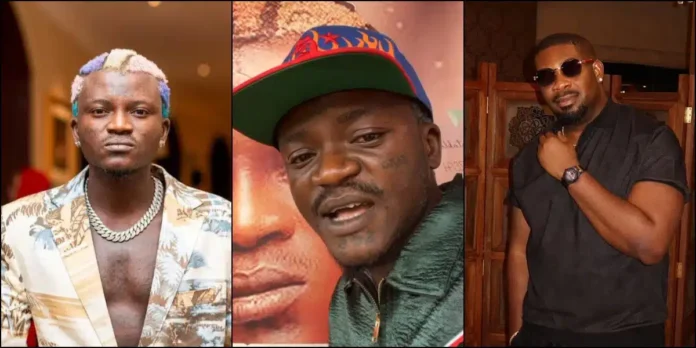 Portable calls out Don Jazzy for refusing to help him after giving N100M to Verydarkman