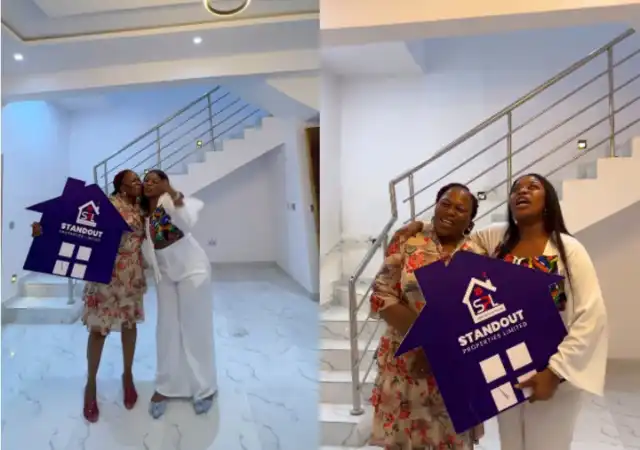 Popular Influencer Ashmusy Surprises Her Mother with a Stunning House in Lekki Popular Influencer Ashmusy Surprises Her Mother with a Stunning House in Lekki
