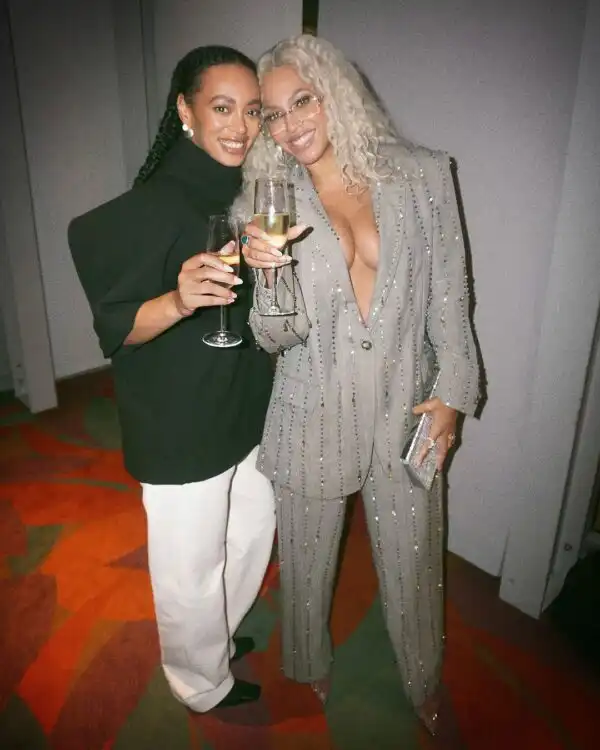 Beyoncé Goes Braless, Leaving Little to the Imagination at Solange’s Eldorado Ballroom in LA