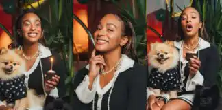 DJ Cuppy celebrates 32nd birthday with her beloved dogs (Photos)