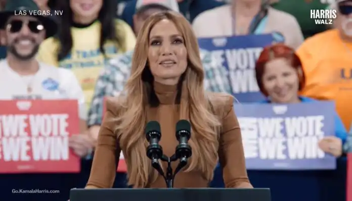 Jennifer Lopez Wows with Passionate Speech at Kamala Harris’ Las Vegas Rally