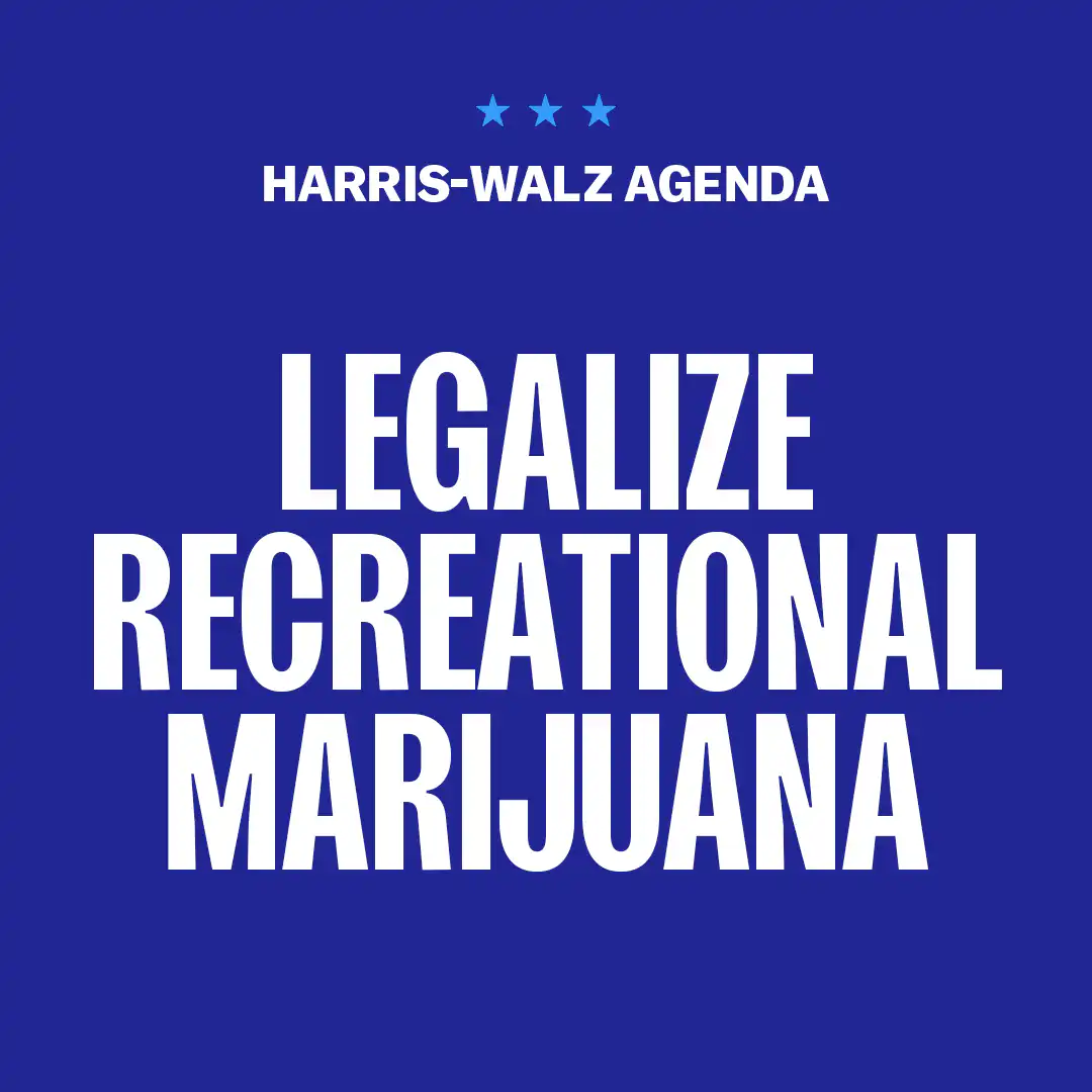 Kamala Harris says she will legalize recreational marijuana if elected president