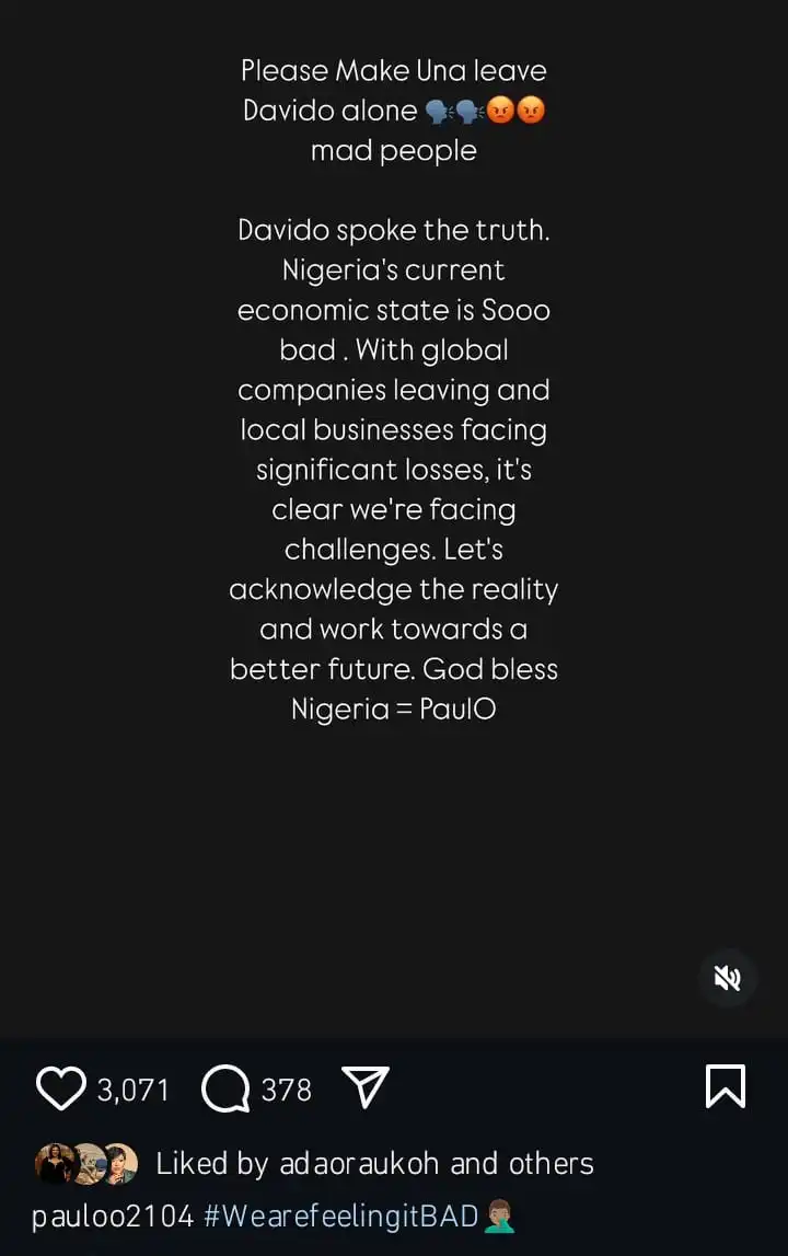 Leave him alone you mad people Paulo Okoye defends Davido Kemi Filani blog min