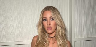 Ellie Goulding Turns Heads in Hollywood with Stylish Satin Bra