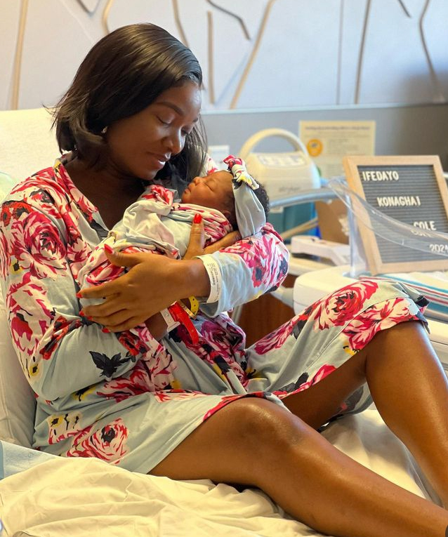 Wofai Fada Welcomes Baby Girl with Partner Taiwo Cole