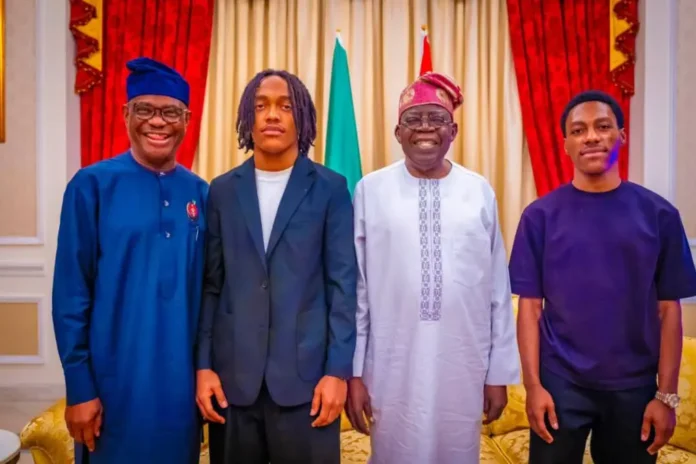 Christmas: Wike, sons visit President Tinubu in Lagos (Photos)