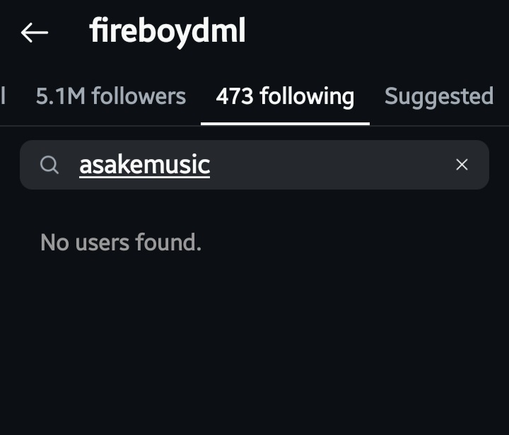 YBNL drama thickens as Fireboy unfollows Asake 1 20241228 220555