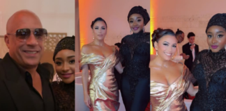 Ini Edo Poses with Eva Longoria and Vin Diesel at Red Sea Film Festival