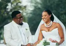 Tshepi Vundla and JR tie the knot in an intimate and beautiful ceremony