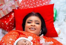 Tawa Ajisefinni & Dayo Amusa Celebrate Their First Christmas as Proud Moms