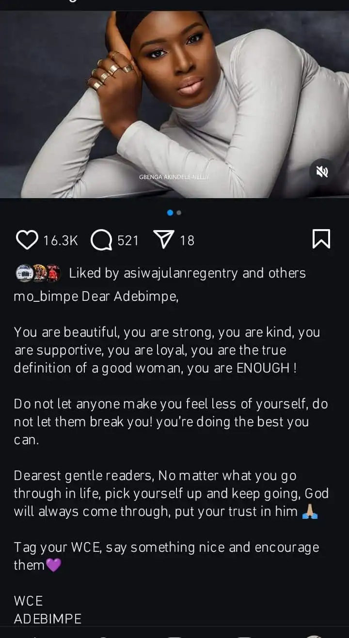 Do not allow anyone break you or make you feel less of yourself Mo Bimpe pens note to self Kemi Filani blog min 1