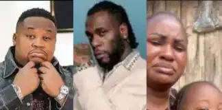 "God will never forgive me if I have a child and abandon my child"- Cubana Chief Priest reacts as alleged babaymama clashes with Burna Boy's aides over failed promises