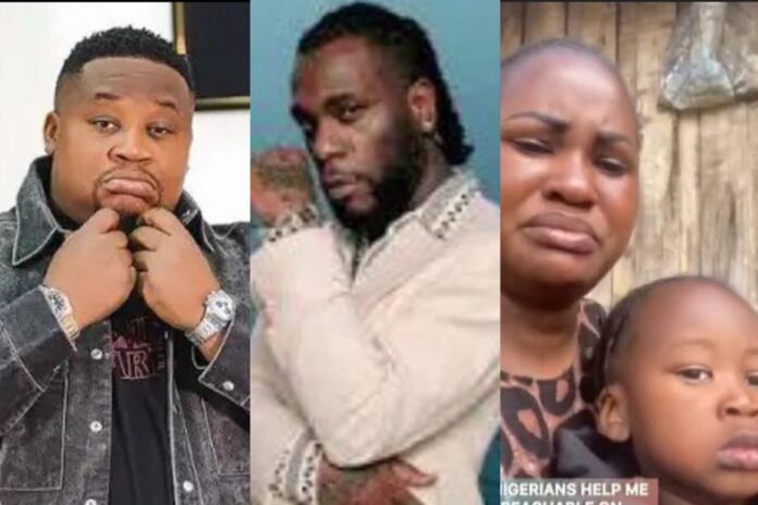 "God will never forgive me if I have a child and abandon my child"- Cubana Chief Priest reacts as alleged babaymama clashes with Burna Boy's aides over failed promises