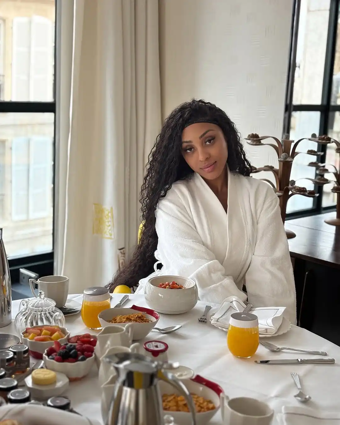 Nadia Nakai spotted enjoying a romantic getaway in Paris