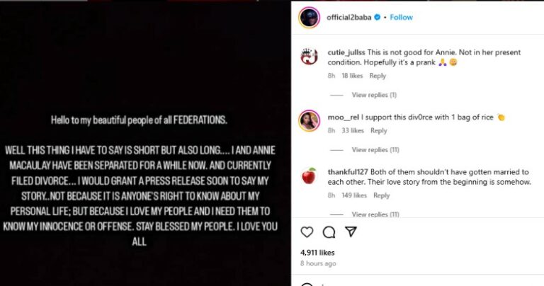 2Face announces split from wife, Annie 1 WhatsApp Image 2025 01 26 at 20.01.22 0964d579 768x404 1