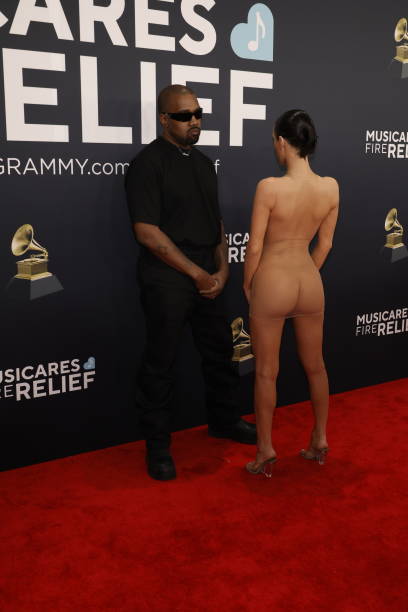 Kanye West and Bianca Censori kicked out after nude dress at Grammys 