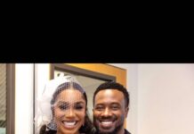 Sharon Ooja and Husband Ugo Celebrate First Civil Wedding Anniversary with Heartfelt Tribute
