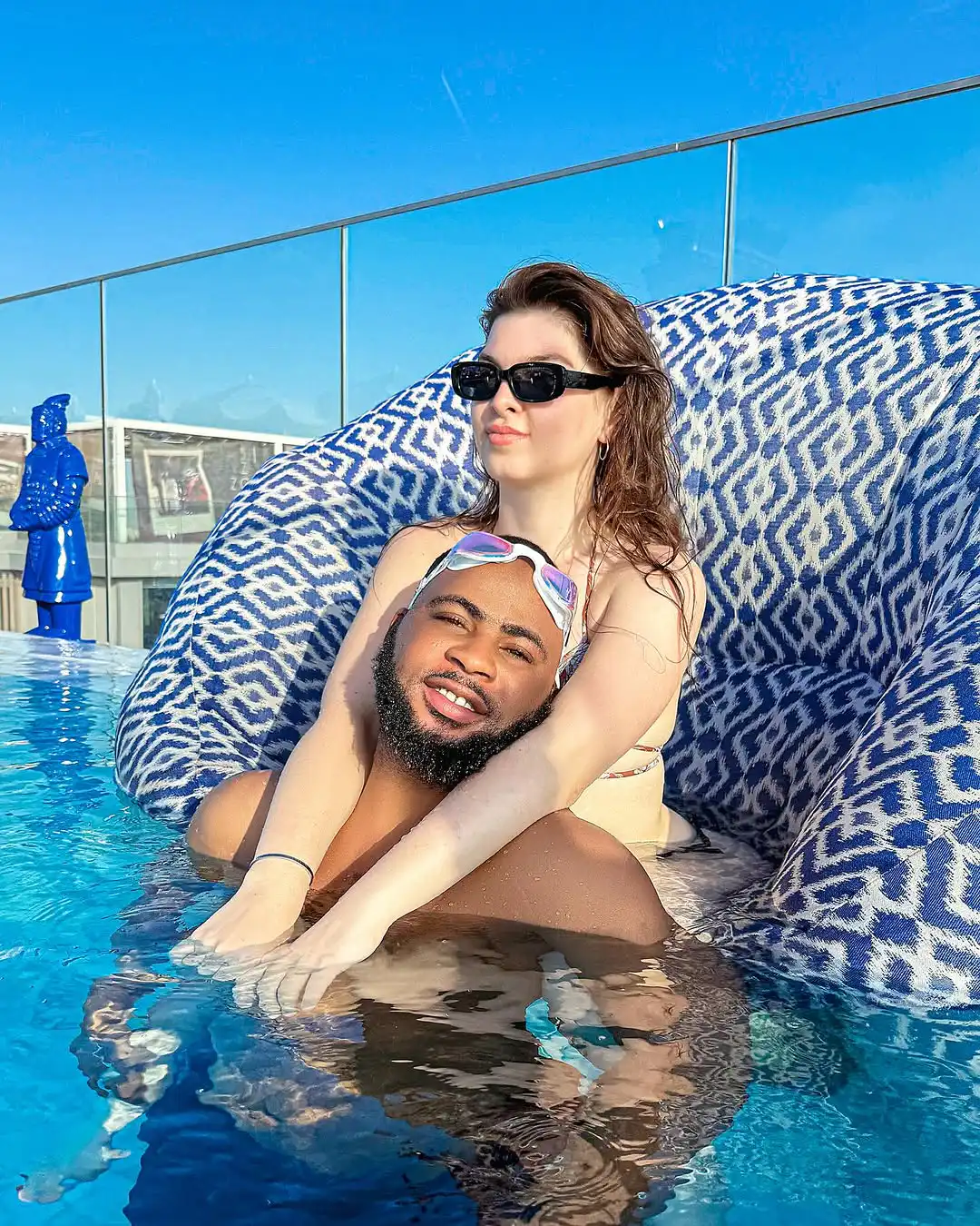 Trinity Guy Sparks Controversy as He Flaunts Oyinbo Girlfriend, Shades Nigerian Women
