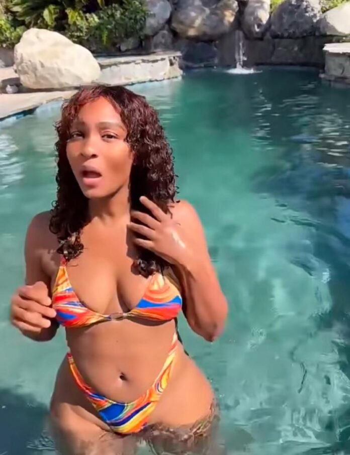 Osas Ighodaro Stuns Fans as She Flaunts Curves in New Swim Video