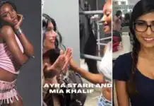 Ayra Starr and Mia Khalifa