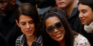 Naomi Campbell Stuns in Lilac Mini Dress at Chanel’s Paris Fashion Week Show