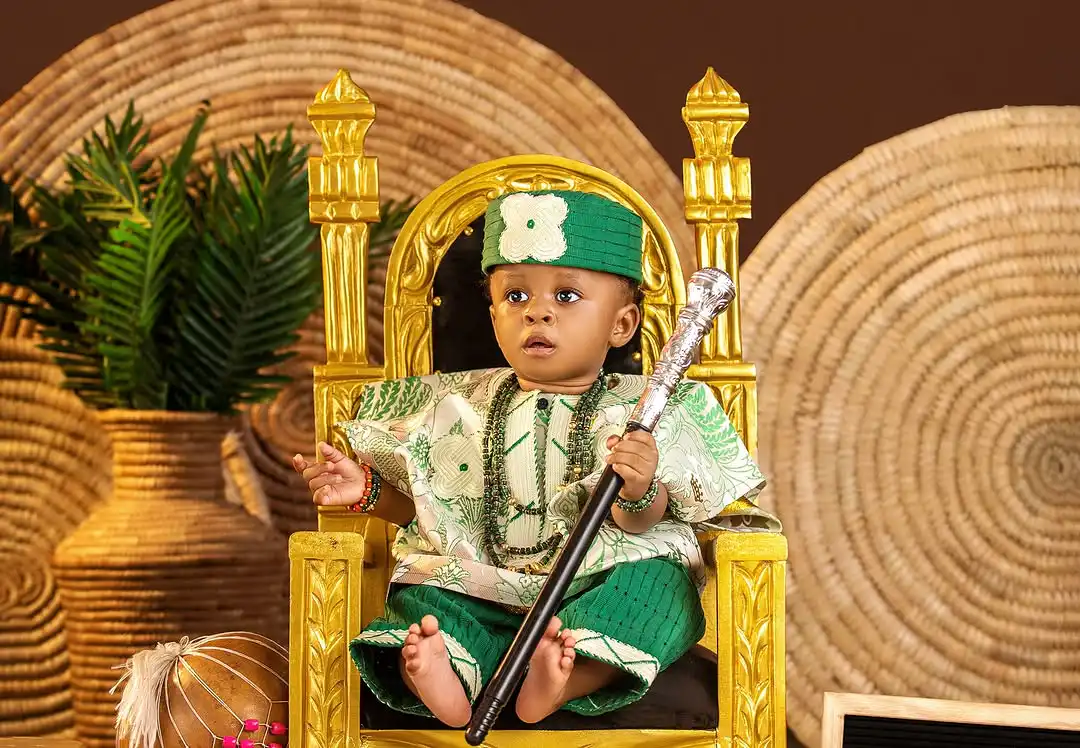 Olori Tobi Phillips-Ogunwusi Celebrates First Birthday of Her Twins