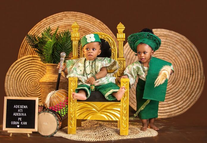 Olori Tobi Phillips-Ogunwusi Celebrates First Birthday of Her Twins Olori Tobi Phillips-Ogunwusi Celebrates First Birthday of Her Twins