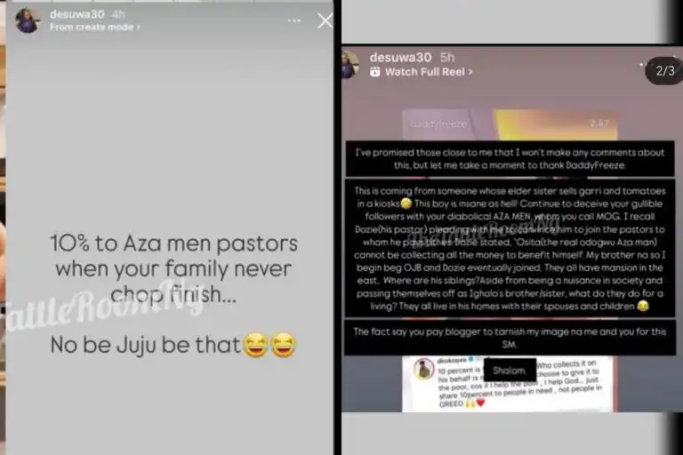 You pay tithes to pastors yet your siblings havent eaten Jude Ighalos ex wife Sonia mocks him Kemi Filani blog min 768x512 1