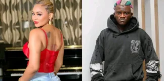 ‘You need serious beating’ – Fans reacts as Portable makes romantic advances at Regina Daniels