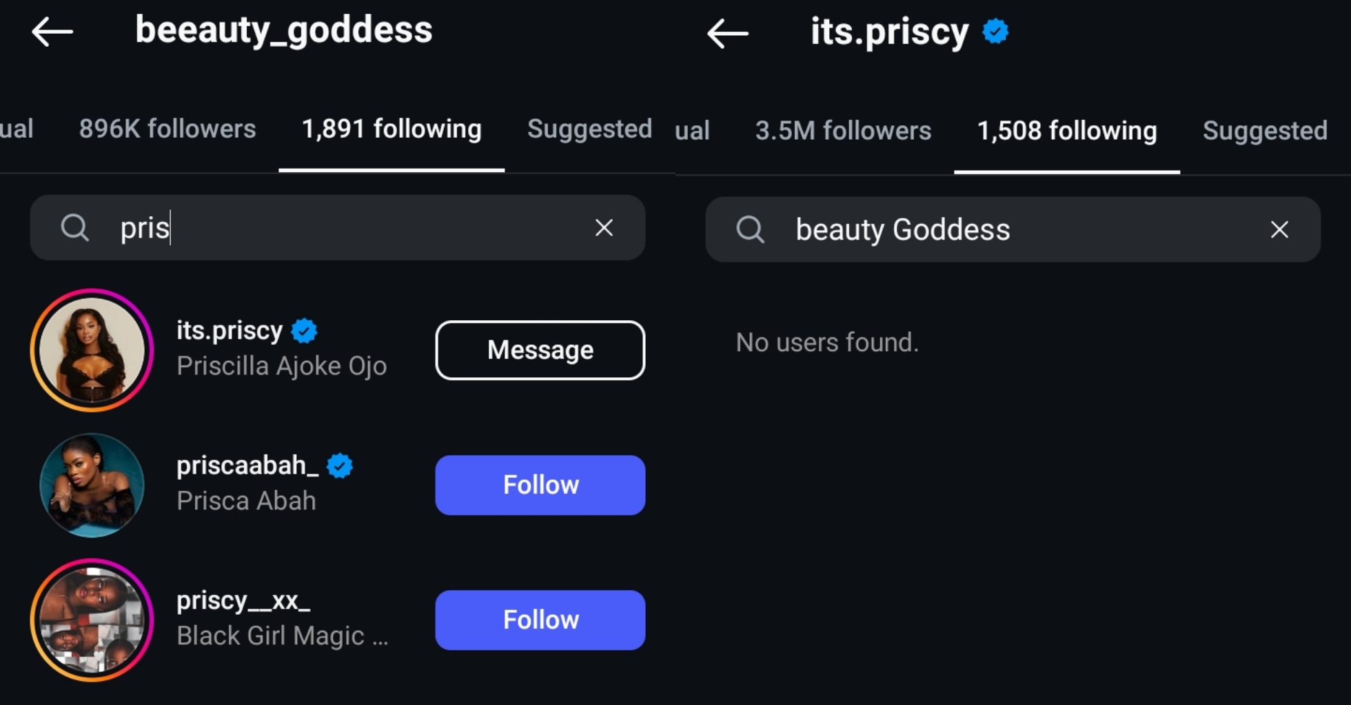 Drama Unfolds as Priscilla Ojo Unfollows Beauty Goddess Over Wedding Absence Comment 2 PhotoGrid Plus 1745308501086