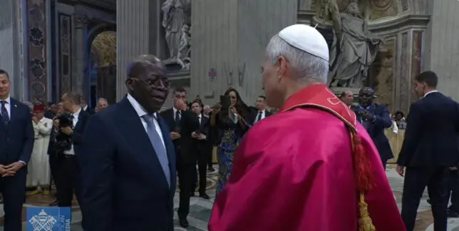 President Tinubu meets Pope Leo XIV in Rome (Photos) 1 President Tinubu meets Pope Leo XIV in Rome (Photos)
