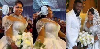 Ruby Ojiakor Sparks Reactions After Bold Wedding Moment with Husband Moc Madu