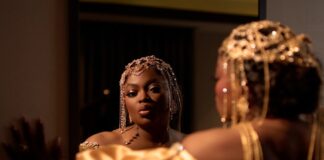 Funke Akindele Stuns in Gold at Priscilla Ojo’s Wedding Finale in Tanzania