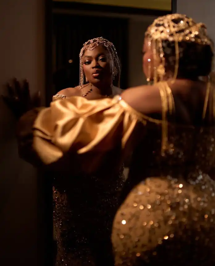 Funke Akindele Stuns in Gold at Priscilla Ojo’s Wedding Finale in Tanzania Funke Akindele Stuns in Gold at Priscilla Ojo’s Wedding Finale in Tanzania