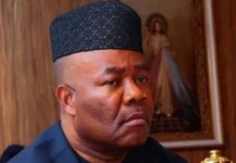 Akwa Ibom Governor Umo Eno Visits Senate President Akpabio After Defecting to APC