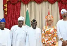 Shade Okoya and Family Celebrate Eid Mubarak with President Tinubu (Photos)