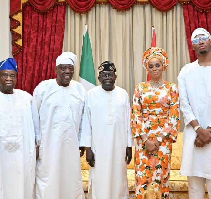 Shade Okoya and Family Celebrate Eid Mubarak with President Tinubu (Photos)