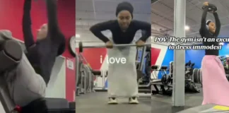 TikTok Lady Sparks Conversation with Modest Gym Outfit, Citing Faith and Respect for Others
