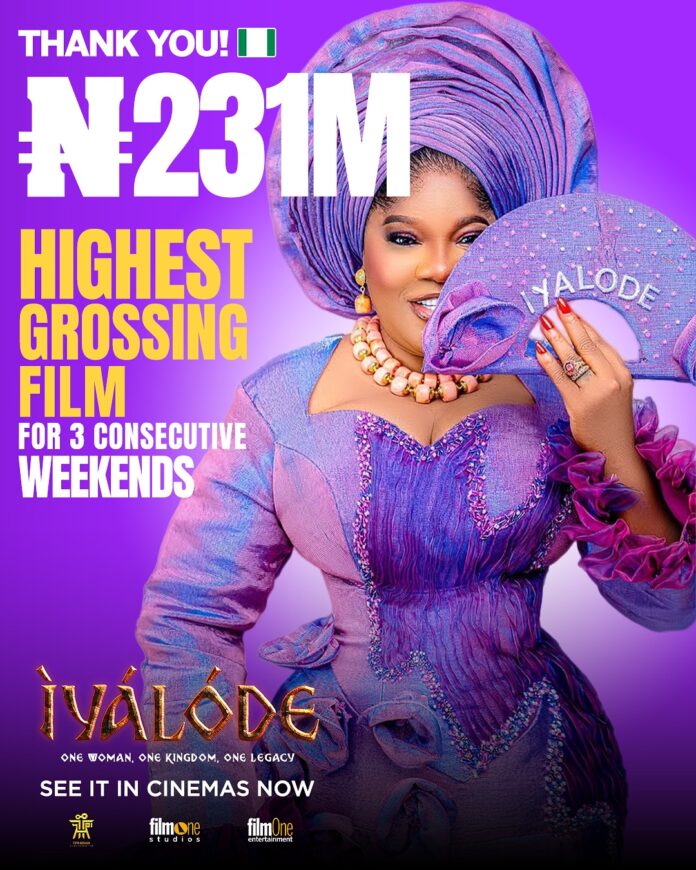 Toyin Abraham’s Iyalode Hits ₦231 Million Toyin Abraham’s Iyalode Hits ₦231 Million