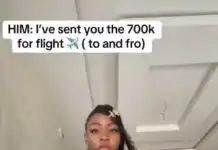 Lady Reveals What She Did After Receiving ₦700K from Her Man for a Round-Trip Visit