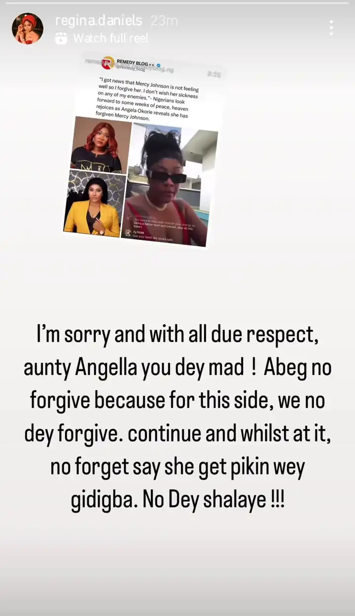 With all due respect you are mad Regina Daniels slams Angela Okorie Kemi Filani blog min 1 1