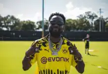 Patoranking Links Up with Borussia Dortmund Stars in Germany