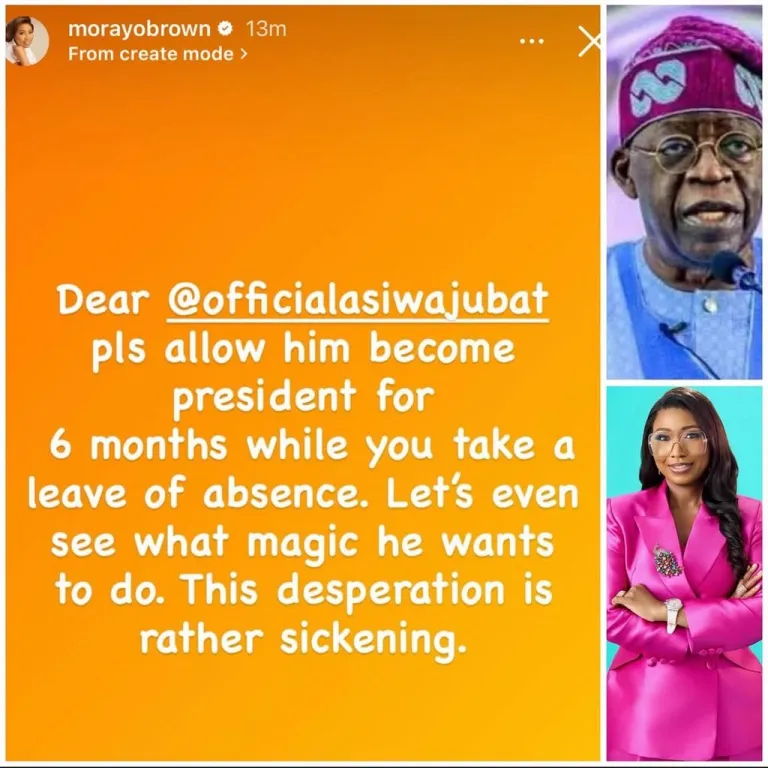 TVC Host Morayo Afolabi-Brown Sparks Debate with Cryptic Message to Tinubu and Obi Supporters 1 20250711 103928