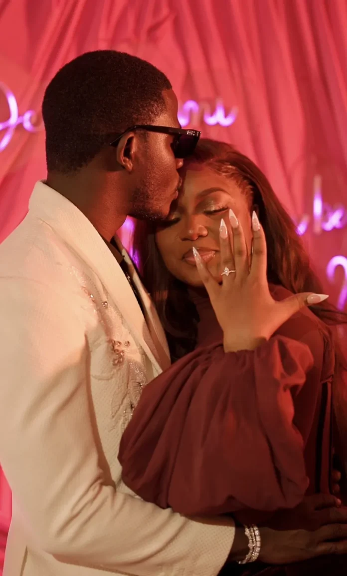 Simi Sanya Mocks Troll as She Announces Engagement to Femi Dapson